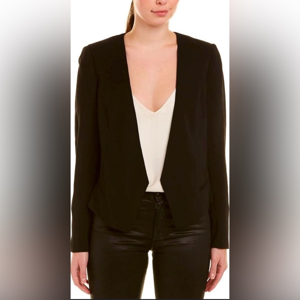 Rebecca Taylor Women's Cropped Black Devon Jacket Blazer Size 6 NWT